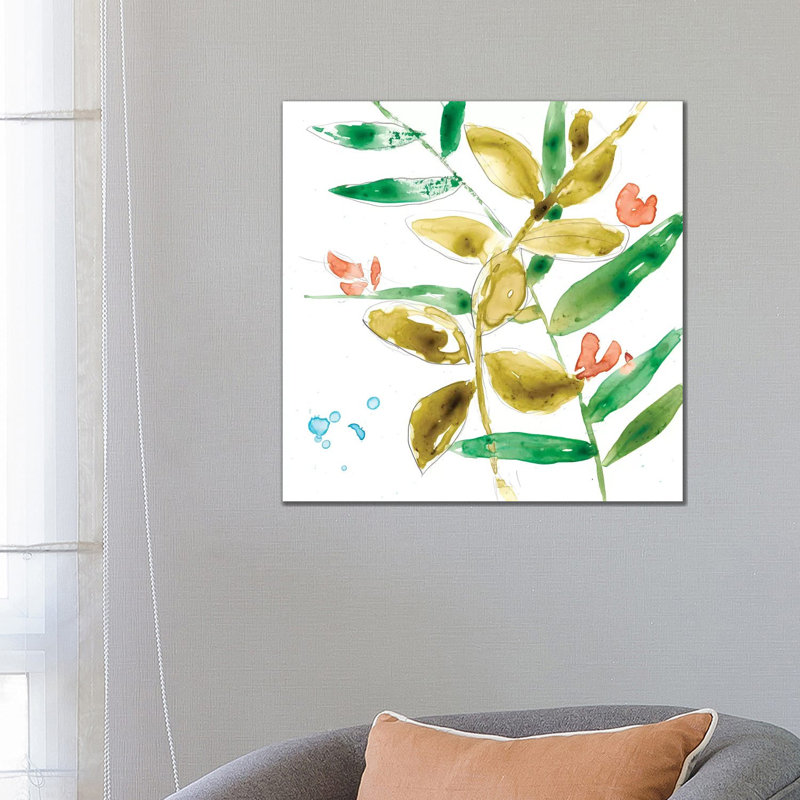 Tropical Display V by Jennifer Goldberger - Wrapped Canvas Painting, 66.04 cm H x 66.04 cm W x 1.91 cm D