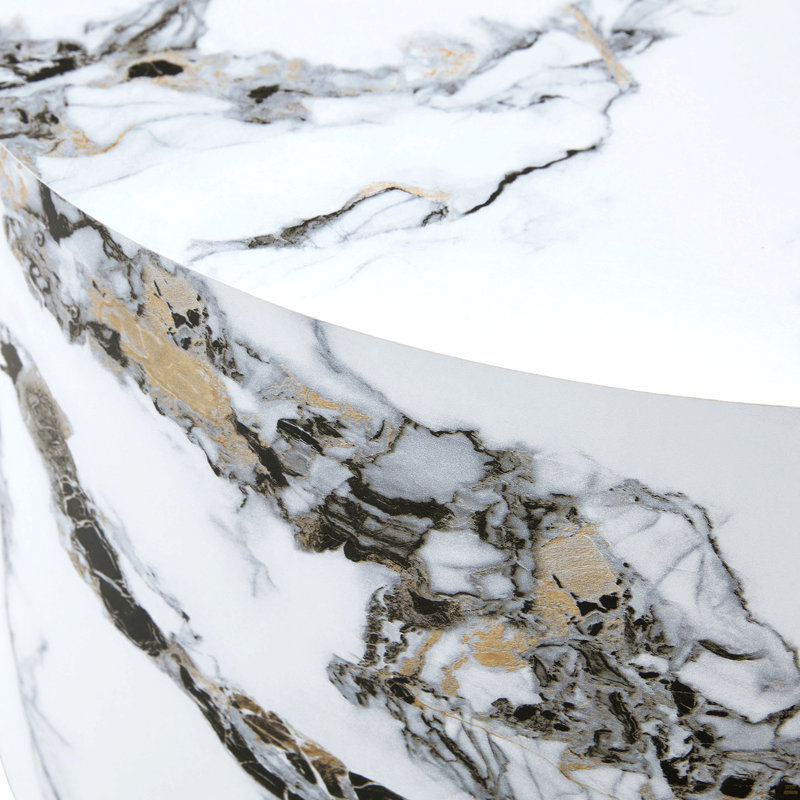 Table basse Marbletexture, Blanc