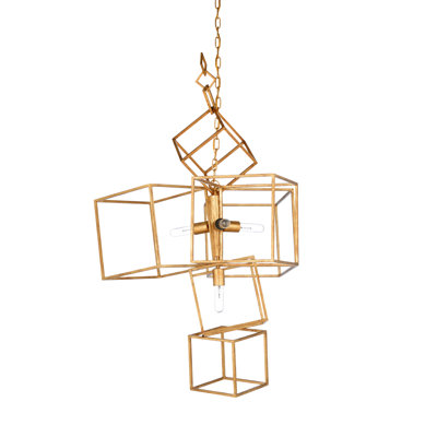 Cubist 4 - Light Geometric Chandelier