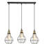 Aucoin 3 - Light Black Cluster Pendant