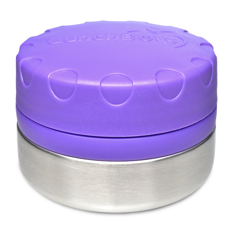 LunchBots Rounds Stainless Steel Leak Proof Food Containers Purple