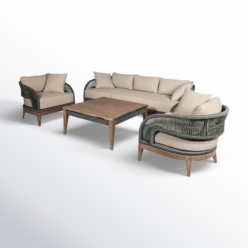 Hareton 5 Piece Deep Seating Group with Cushions