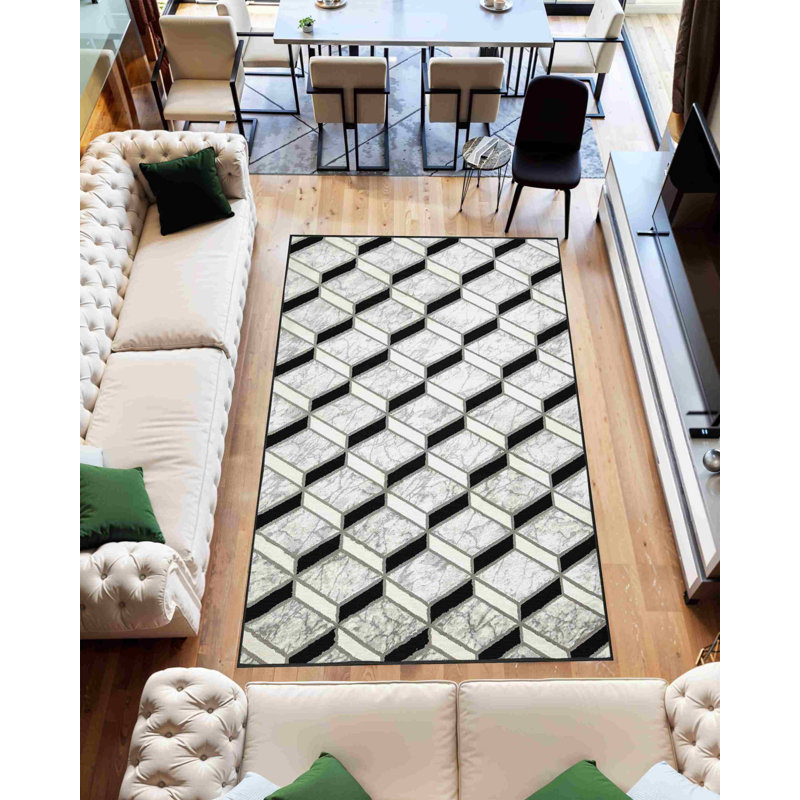 Tapis moderne abstrait abstrait Tabernash