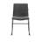 Lagan Leather/Polyester Office Guest Chair – Ergonomic Desk & Conference Seating with Stainless Steel Base, Fixed Arms & Lumbar Support-1020249385