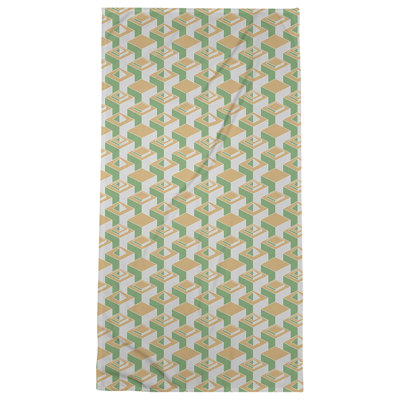 Serviette de bain à motif de gratte-ciels classiques