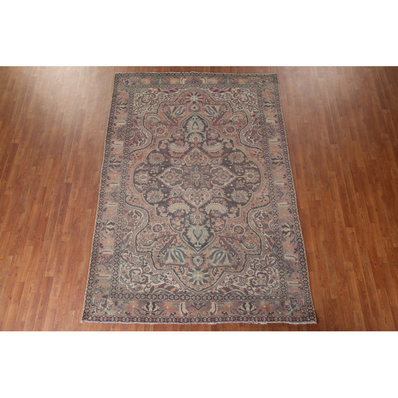Distressed Area Rug 7x10