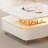 Creamy White Rotating Coffee Table With Drawers