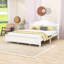 Lit plateforme très grand en bois avec tête de lit et lattes-129165812