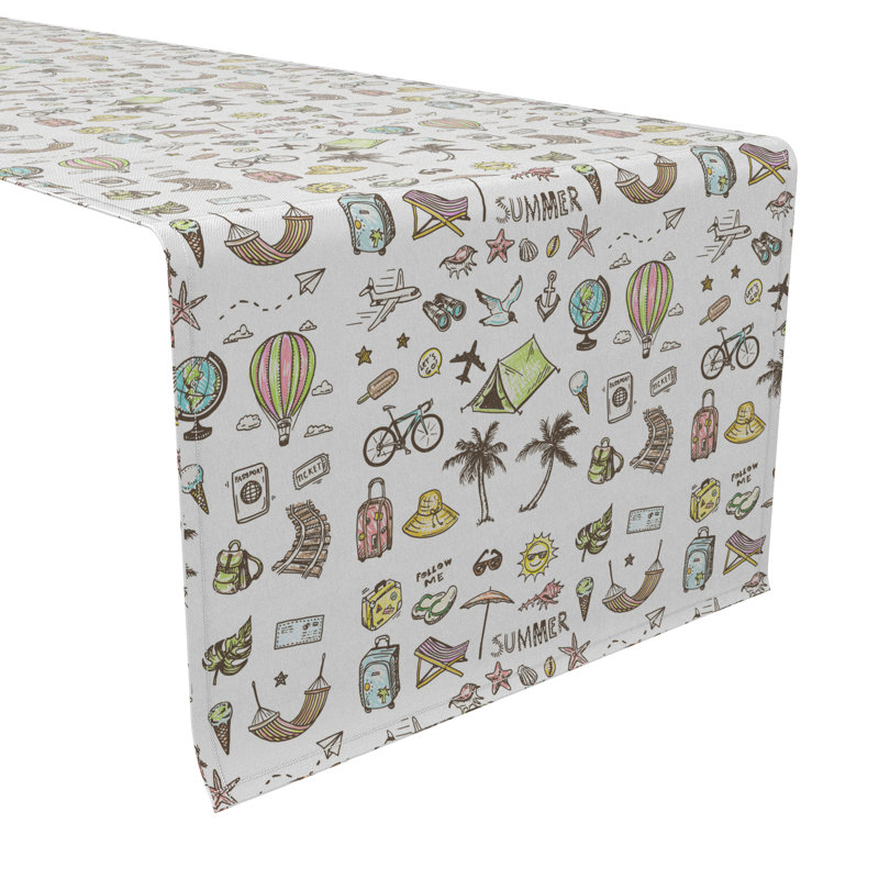Rectangular Cotton Twill Table Runner