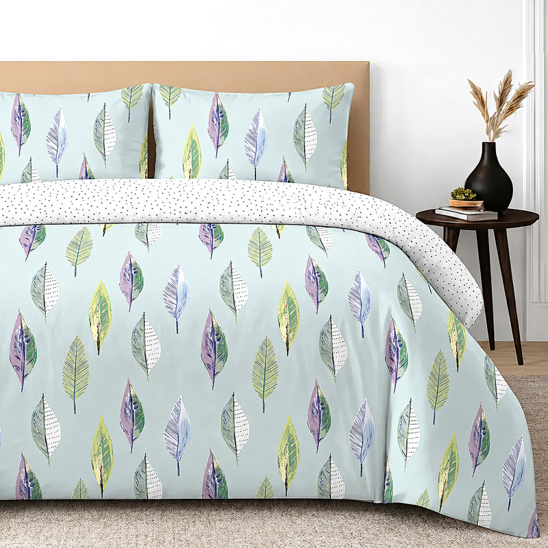 Loire Reversible Duvet Cover Set, Off White, Superking - 2 Pillowcases