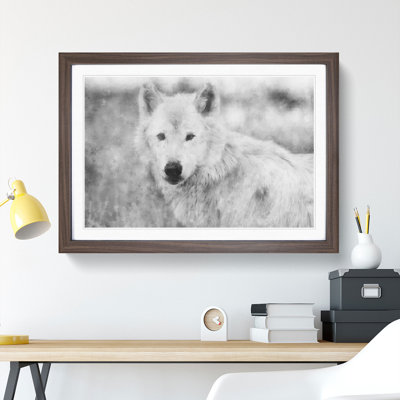 White Wolf - Picture Frame Painting