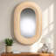 Miroir d'appoint mural brun naturel Morrison