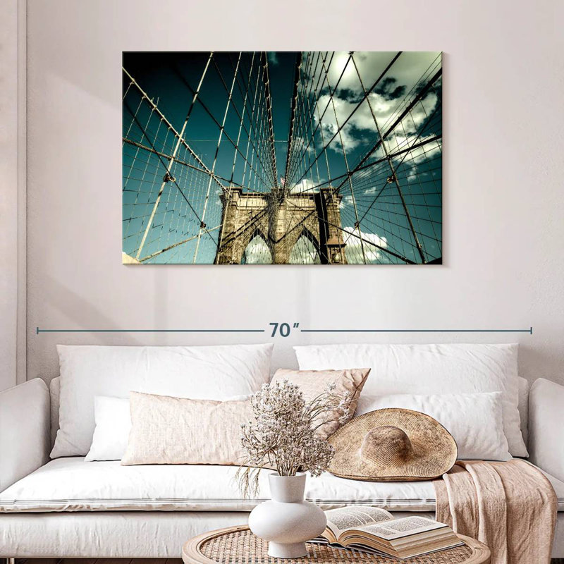 Lilie Brooklyn Bridge Steel Cables, 30" H x 45" W