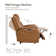 Winslow Dual Motor Genuine Leather Power Recliner With Power Headrest and Cup Holders