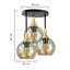 Arriba Glass Semi Flush Mount
