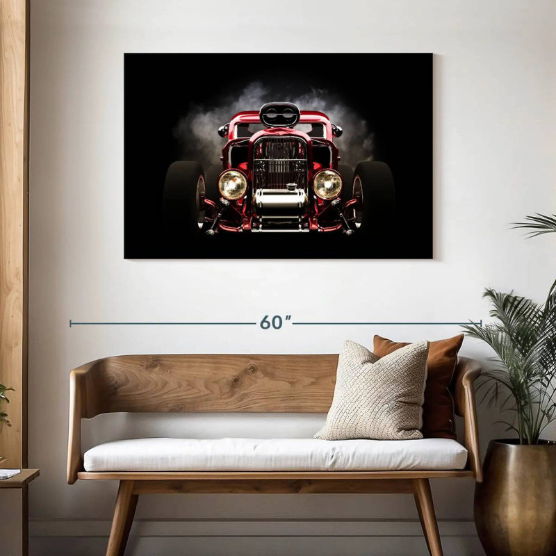 Mehar Smoking Hot Rod, 30" H x 45" W