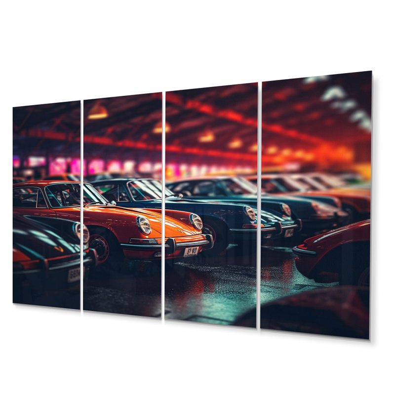 Classic German Car Harmony Transportation Wall Decor on Metal