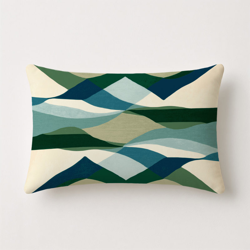 Twilight Serenity Indoor And Outdoor Throw Pillow, Rectangle 18"H x 25"W