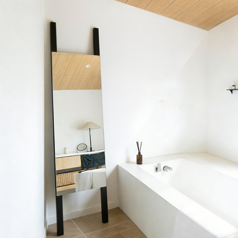 Miroirs droits droits en bois massif