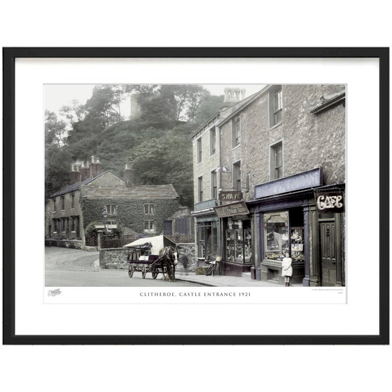 Clitheroe, Castle Entrance 1921 - Single Picture Frame Print, 40cm H x 50cm W x 2.3cm D