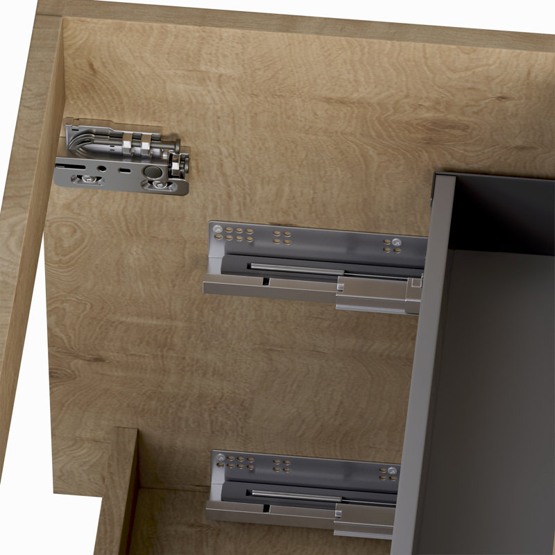 Meuble-lavabo simple 32 po Arellano, 32", Bois blond