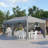 10' X 20' Pop Up Canopy Tent With Netting, Heavy Duty Instant Sun Shelter, Large Tents For Parties With Carry Bag For Outdoor, Garden, Patio-124559532