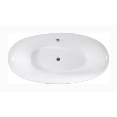 Baignoire de trempage autoportante 67 po. x 33 po. Grasse