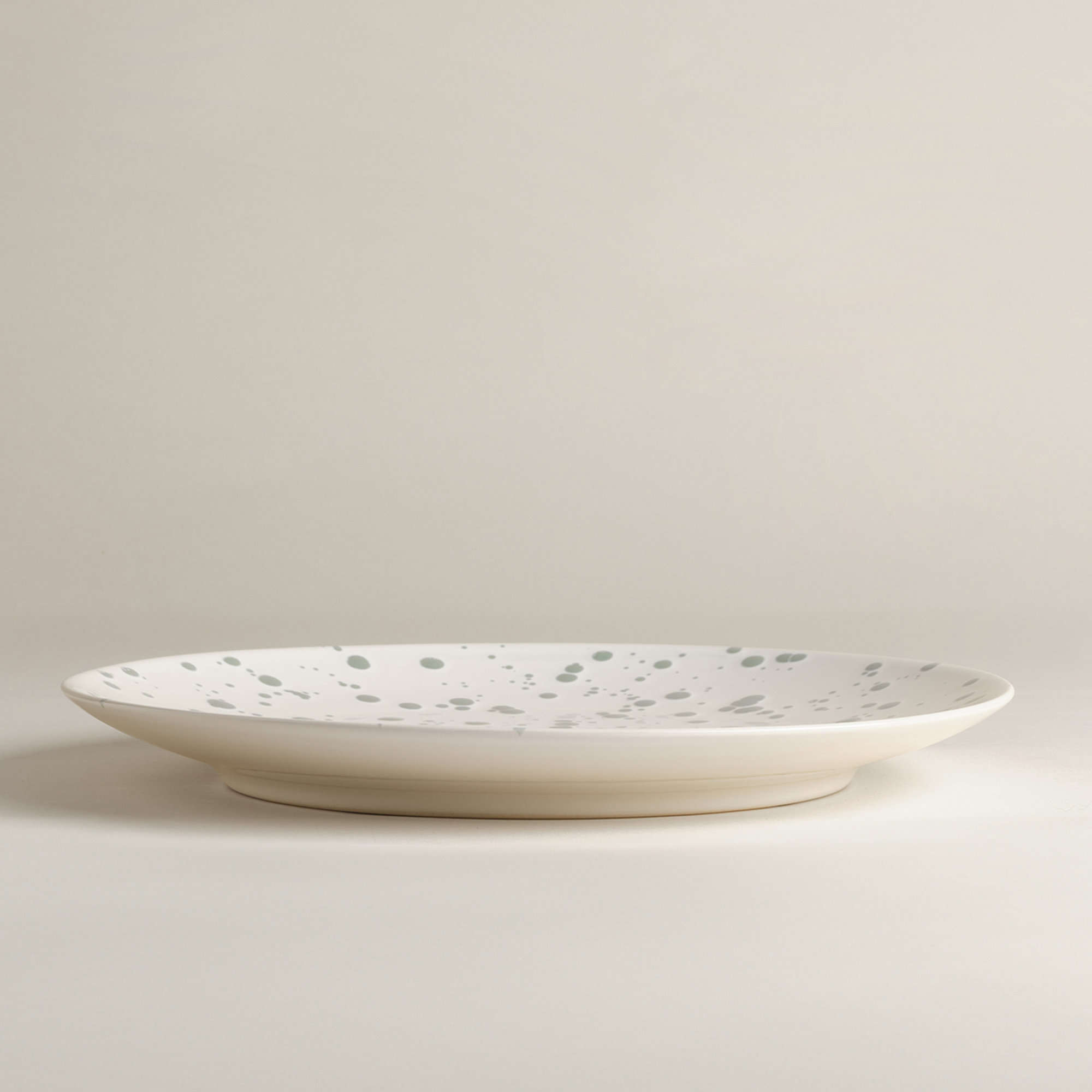 Year & Day Splatter Big Plates, Green