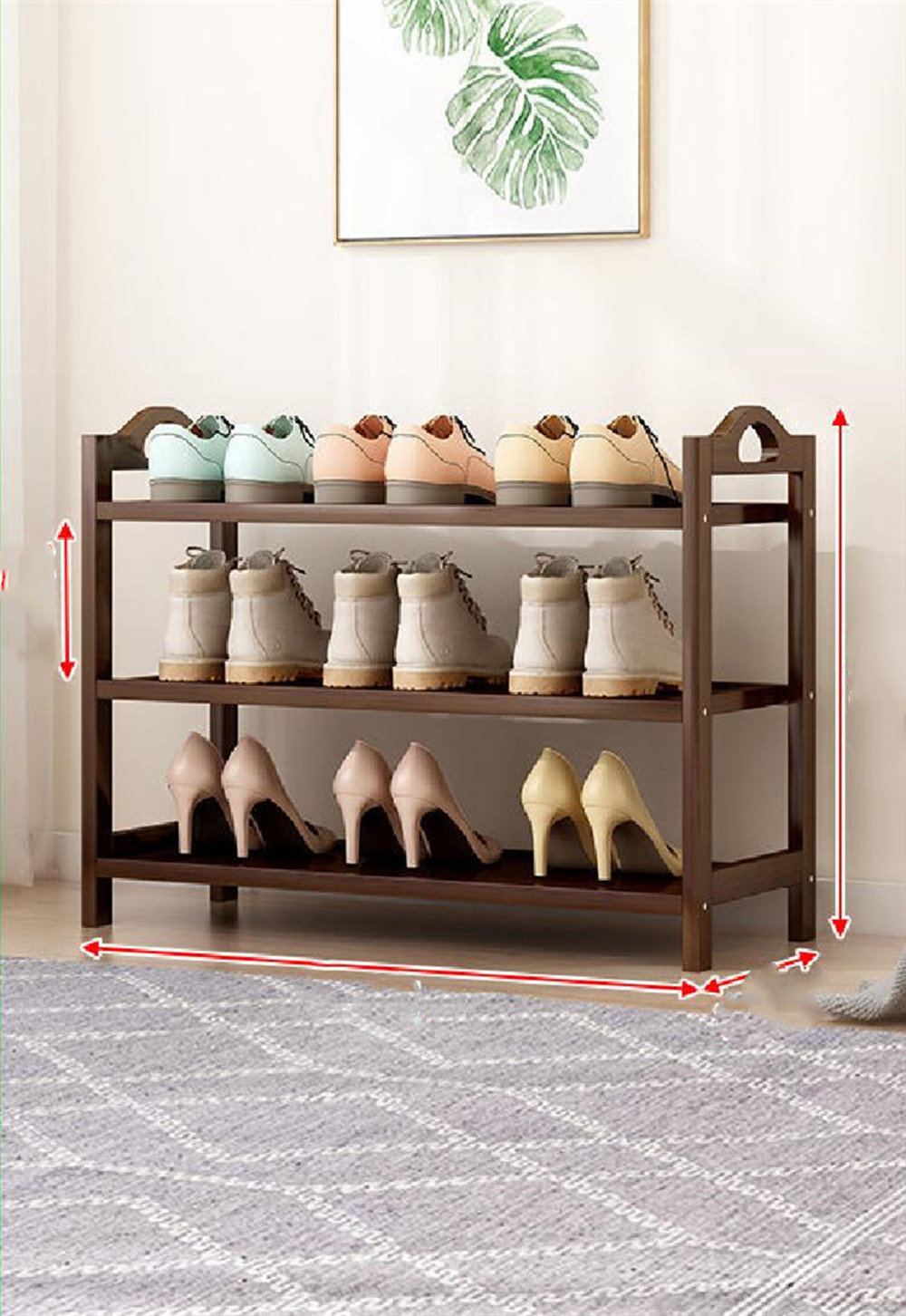 9 Pair Shoe Storage Box Rebrilliant