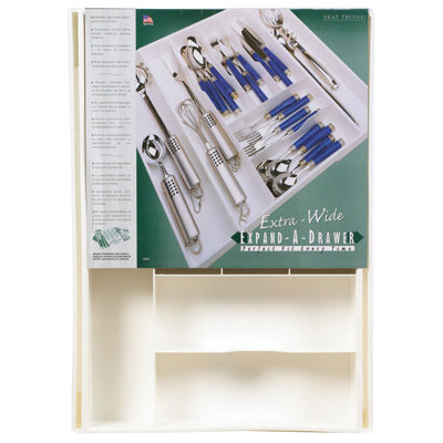 Banga 2.25 In. H X 12.87 In. W X 18 In. Adjustable Cutlery Drawer Organizer
