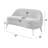 Bula 50" Upholstered Loveseat-711262778