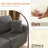 98.4" Compression Couch Modular Sectional Sofa with Pillows, 5-Seater Deep Seat Convertible Cloud Sofa,with 6 Modules for Living Room-904898965