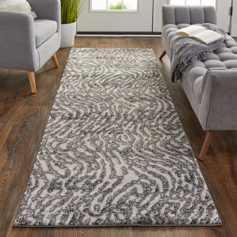Queens Boulevard Abstract Indoor Rug, Runner 2'10" x 7'10"