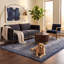 Tapis Solomonseal à motifs animaux, imprimé marine, noir, bleu et gris, antidérapant, à poils courts, pour intérieur et extérieur, adapté aux animaux de compagnie, salon, chambre, salle à manger, entrée, couloir, bureau, lavable-585500596
