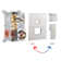 Complete 12" High Pressure Shower System with Rough in-Valve
