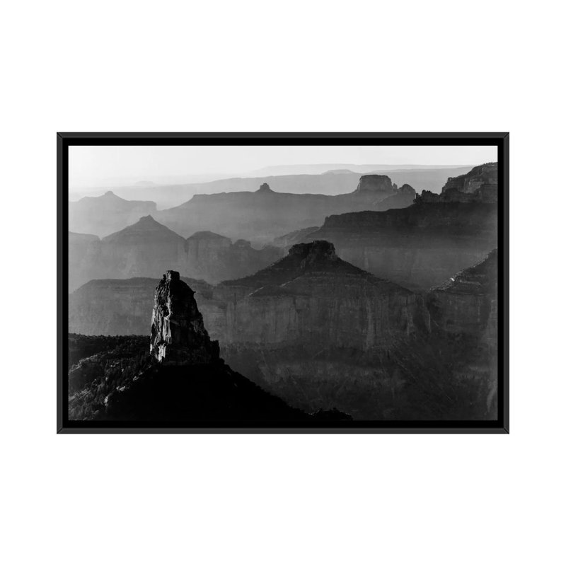 Grand Canyon National Park III par - impression, Toile encadrée noire, Pas de tapis, H 18 po x l 26 po x P 1,5 po