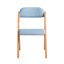 Axinia Solid Wood Padded Stackable Folding Chair Folding Chair