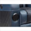 Fauteuils inclinables Power Motion avec Bluetooth, chargeur sans fil et amp; Porte-gobelet | Bleu et bleu Noir | Cuir synthétique Aire-1983463986
