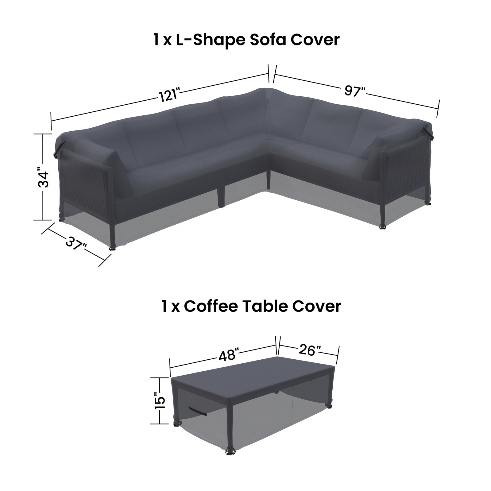 Deep Seating Outdoor Sectional Cover