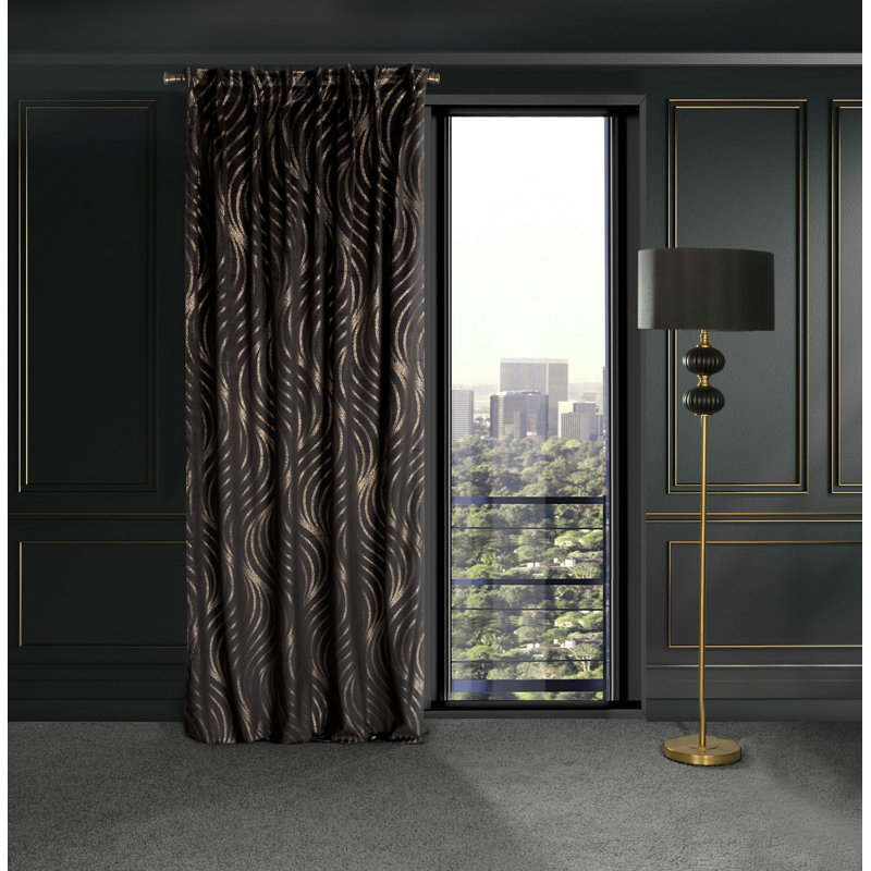 Addiena Blackout Curtains Single Panel