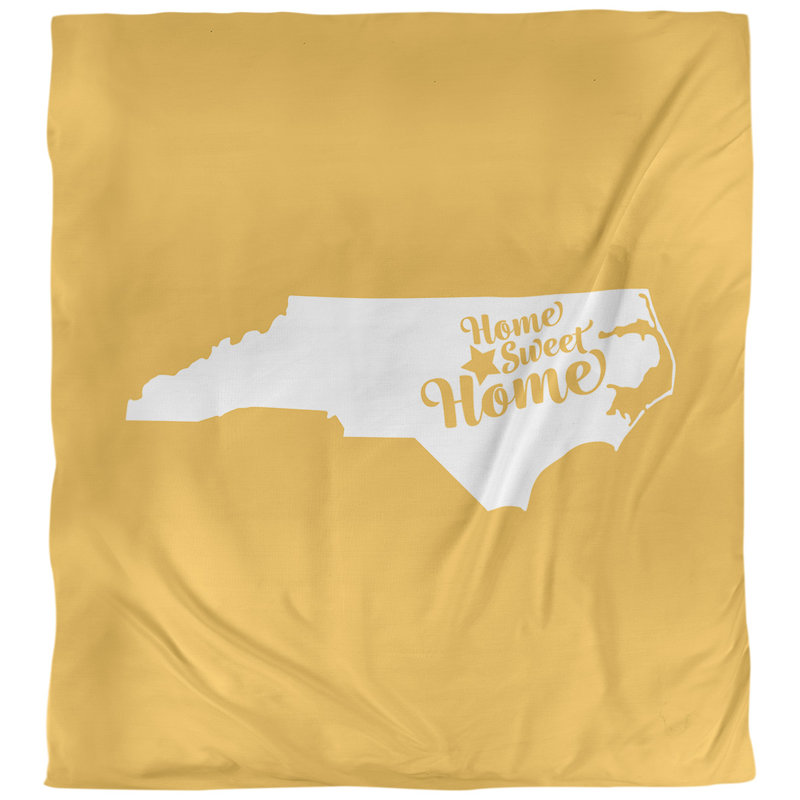 Housse de couette raleigh doux, Housse de couette pour grand lit, Jaune, Polyester brossé