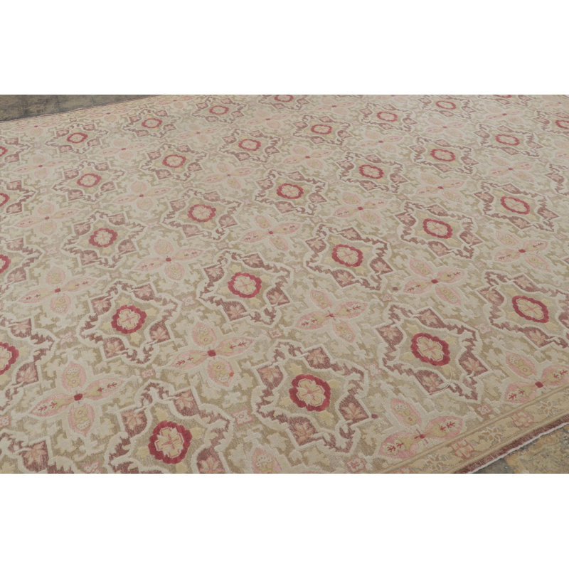 Vintage Bessarabian Kilim Rug In Beige With Floral Patterns - Rug & Kilim
