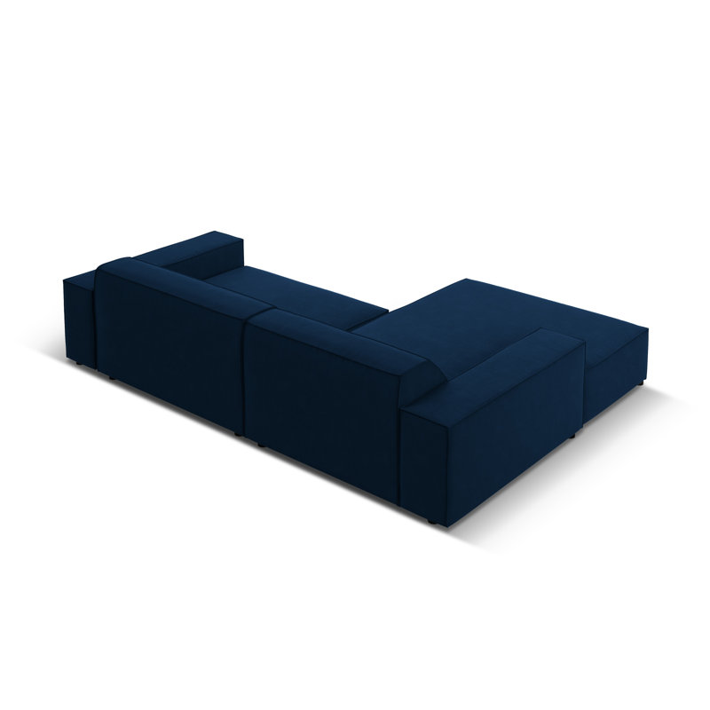 Jodie 3 Seater Corner Sofa, Left Hand Facing, Blue