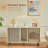 Corvese 42.5" W Manufactured Wood Double Cat Litter Box Enclosure with Scratching Pad-779342309