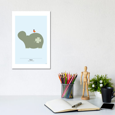 Hippo 1 Piece Wall Art on Canvas