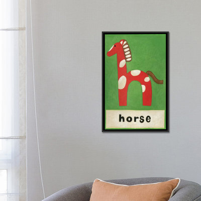 «H is for Horse», impression sur toile tendue