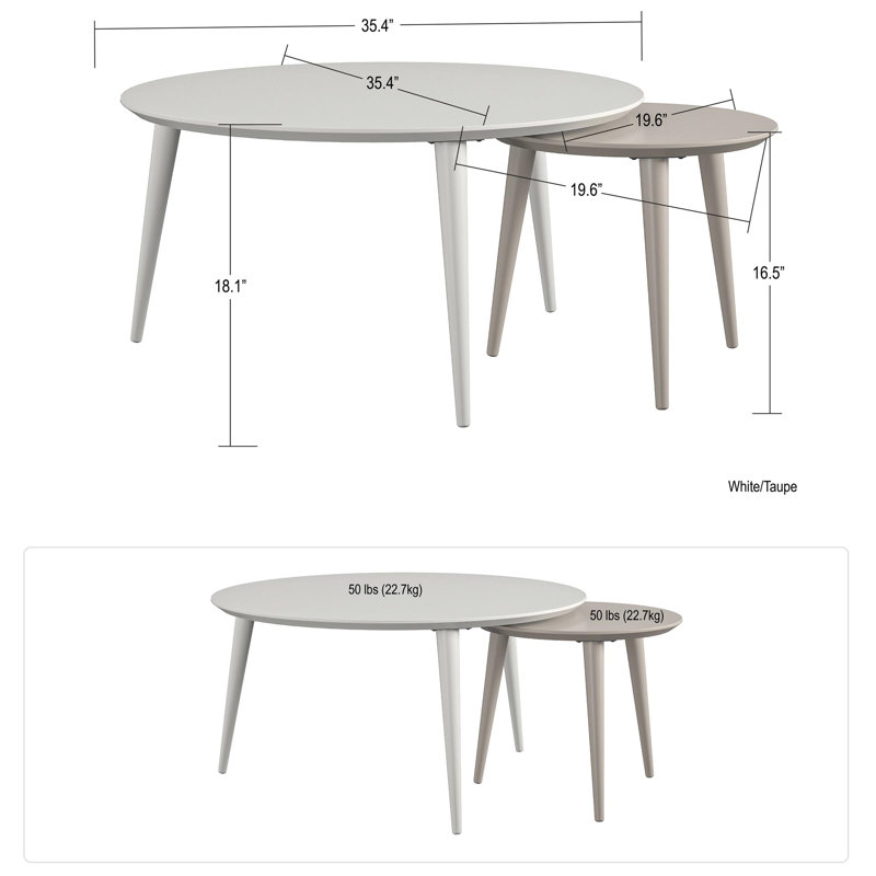 2 - Piece Living Room Table Set