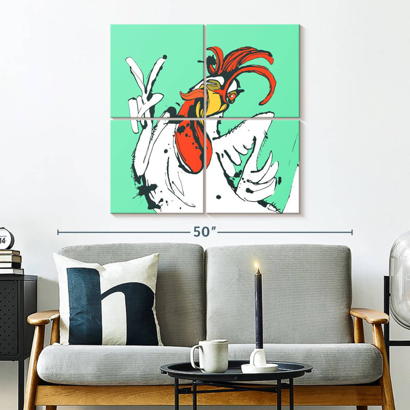 Brampt Funny Chicken, 32" H x 32" W