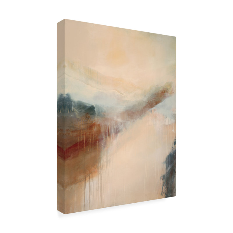 Art mural sur toile tendue - "Quai de Brume" par Marie-Pierre Goudreau pour décoration de salon, de chambre à coucher ou de bureau - 24 x 32