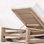 Chaise longue d'extérieur en teck Villa